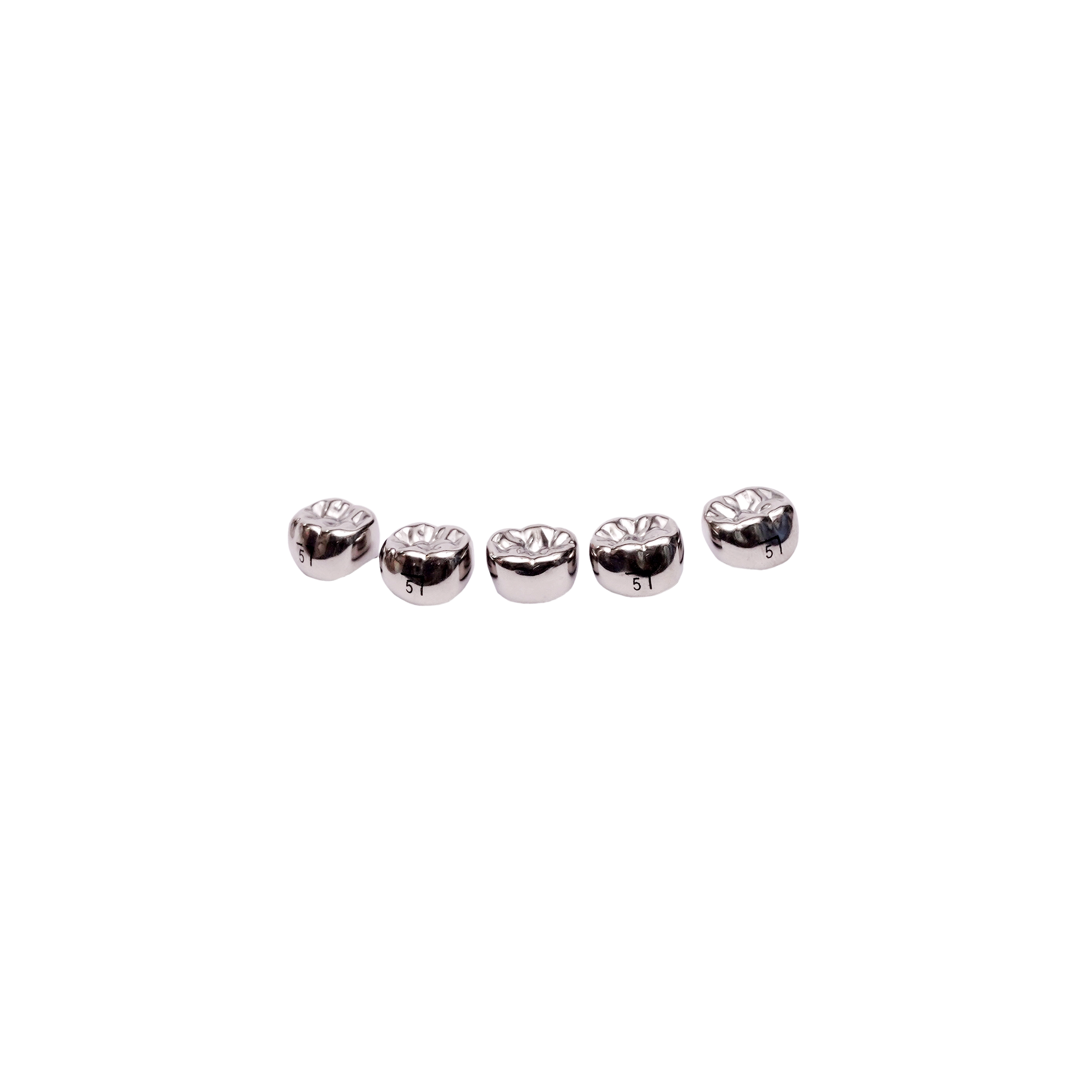 Stainless Steel Primary Molar Crowns (Two Crown Pack)